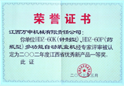 2002年度江西省优秀新产品一等奖